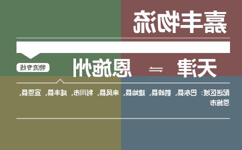 天津到恩施州物流公司|天津至恩施州物流专线（区域内-均可派送）